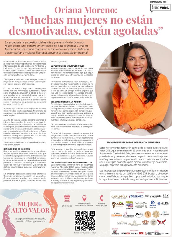 Nota en &Uacute;ltima Hora — Oriana Moreno